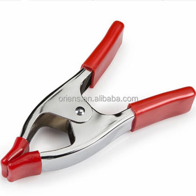 qualité  Metal Spring Clip Clamps 2 4 6 Inch Spring Tent Crocodile Clamp Pointed Mouth Electrician usine