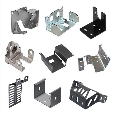 Parties d'emboutissage de tôle métallique en alliage d'aluminium sur mesure, pliage, traitement de surface noire, fabrication de tôle métallique