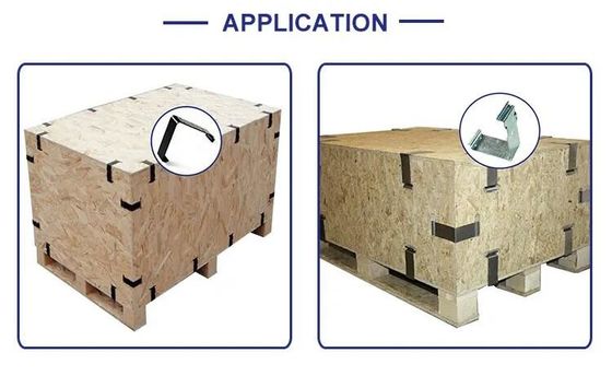 Acier au carbone perforation perforation à l'appareil zinc plaqué pinces de feuille de crate clips