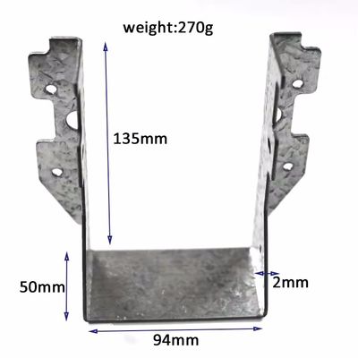 Braquette à charge lourde personnalisée Braquette à tresse en acier inoxydable durable anti-corrosion perforante métallique d'estampage