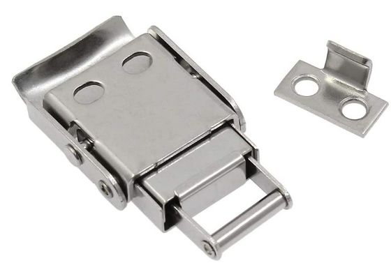 acier inoxydable 304 à ressort chargé de tirer verrouilleur basculant Hasp pinceau verrouilleur verrouilleur bouteilles pour boîtes et armoires
