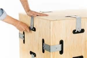 Clips de caisse d'emboutissage en tôle OEM Clips de ressort pour fixer une boîte en bois Clips réutilisables et durables