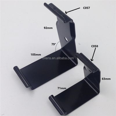 En stock, gros clips galvanisés/enduits en noir C057 recyclables 65Mn en acier au carbone