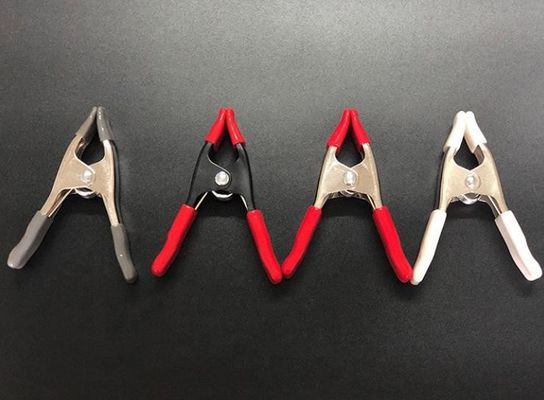 Clamps à ressort en métal de 2 4 6 9 pouces avec poignées en PVC pour le travail du bois