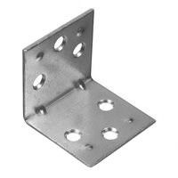 Support d'angle en forme de L à face unique personnalisé en acier galvanisé métallique pour la construction de murs en bois