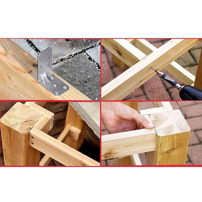 Connecteur en acier galvanisé sur mesure en bois Matériel métallique décoratif