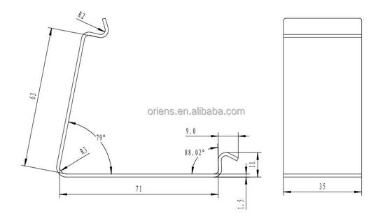 Clips de caisse d'emboutissage en tôle OEM Clips de ressort pour fixer une boîte en bois Clips réutilisables et durables
